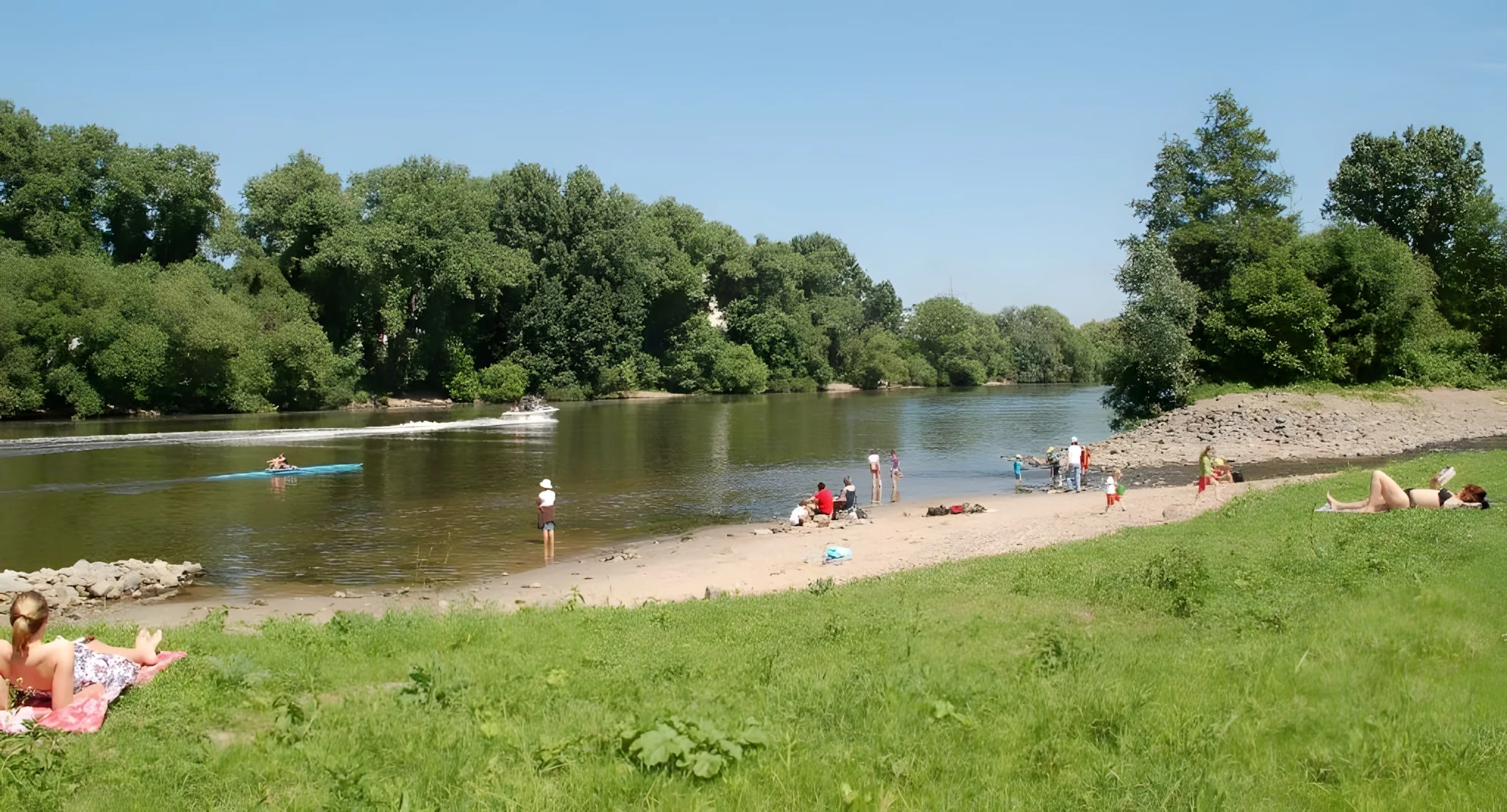 Erholung am Fluss und am Wasser